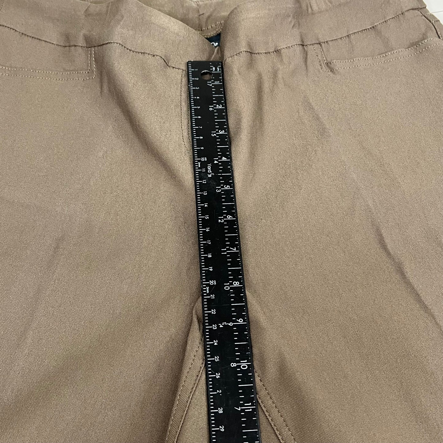 MULTIPLES Ankle Pants Petite Women's Sz 10P Truffle M33709PP