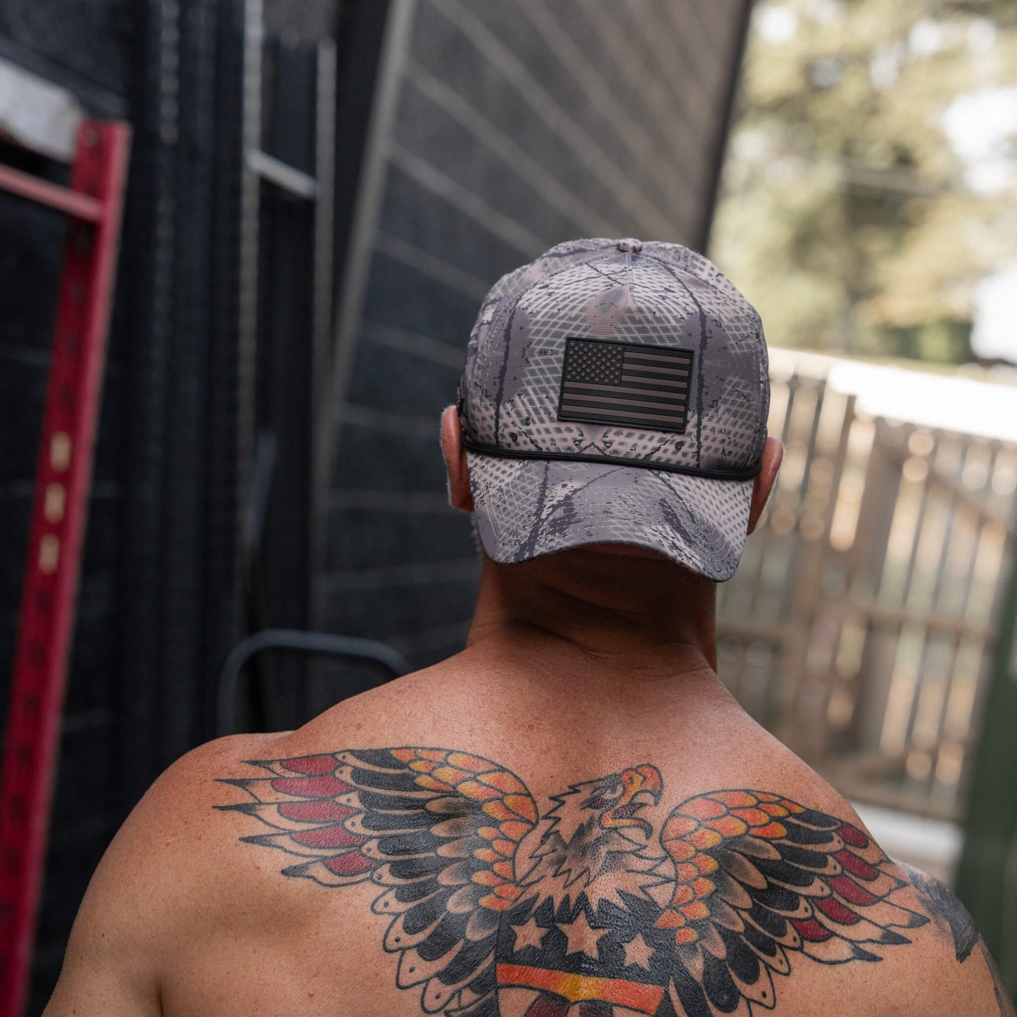 American Flag PVC Waterproof Weekender Snapback