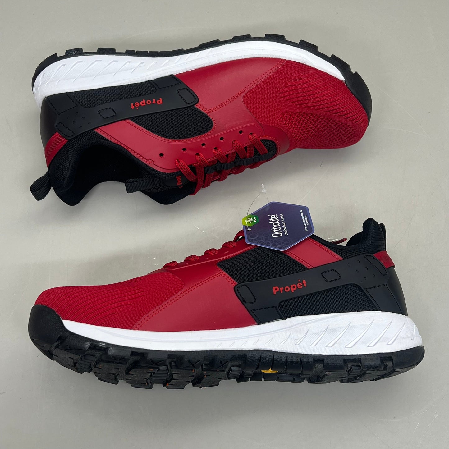 PROPET Visper Diabetic Hiking Sneaker Orthotic Women Sz 12 XX(4E) Red WOA022M