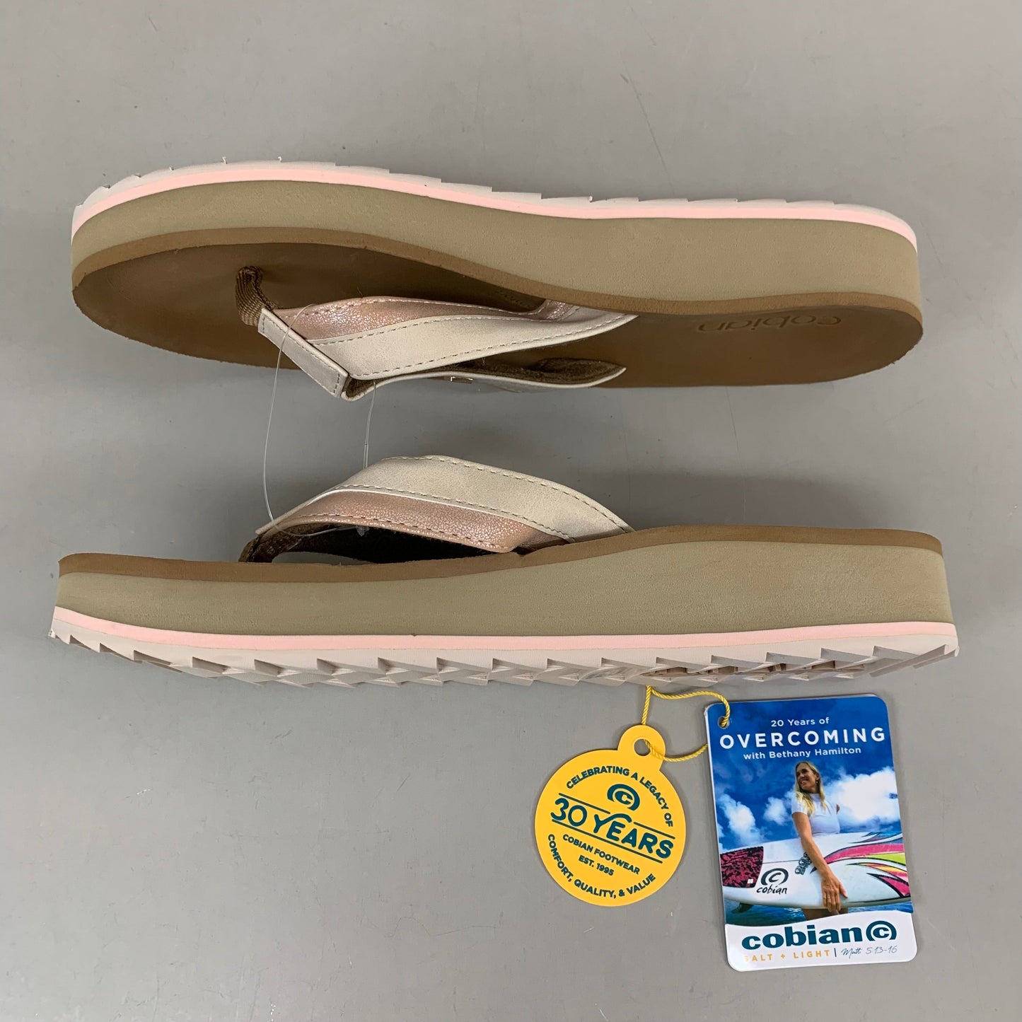 COBIAN Reya Rise Sandal's Women's Sz 9, EU 39.5 Rose REY22-630-09