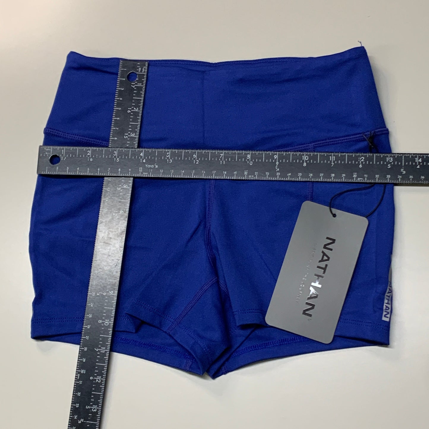 NATHAN Interval 3" Inseam Bike Short Womens Sodalite Blue Sz XS NS51040-60247-XS