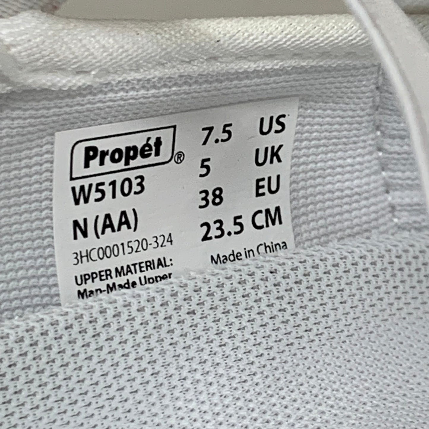 PROPET Travelactiv Mary Jane Shoes N(AA) Women's SZ 7.5 White W5103W-N-07H