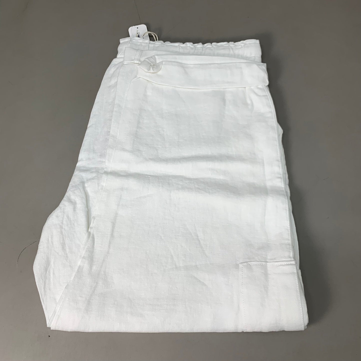 TOMMY BAHAMA Women's Palmbray Tapered Cargo Pant White Size L TW118698 (New)