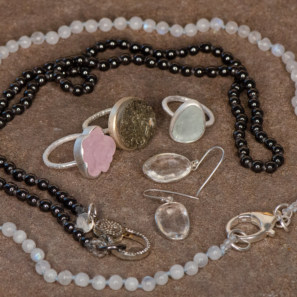 Rainbow Moonstone Medium + Clasp