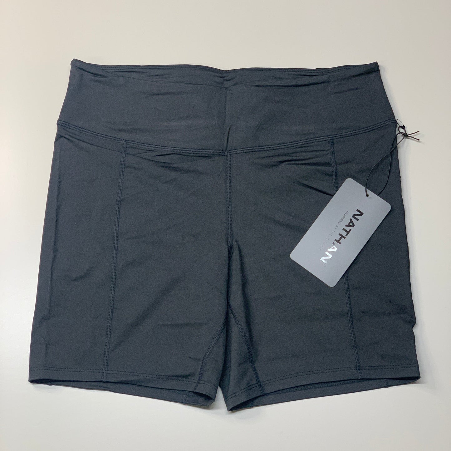 NATHAN Interval 6" Inseam Bike Short Women's Black Size XL NS51520-00001-XL