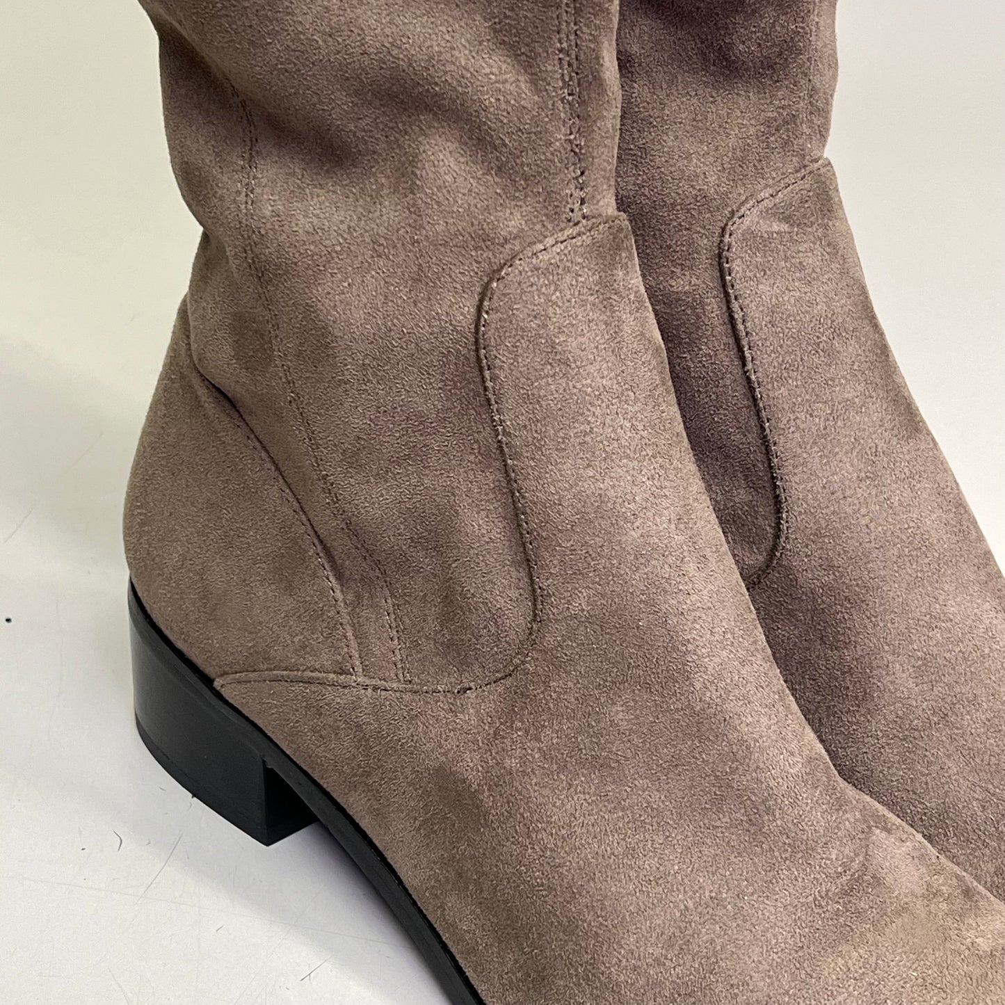 MARC FISHER LTD Over The Knee Boot Pointy Toe Partial Zip Women's Sz 8.5 Brown