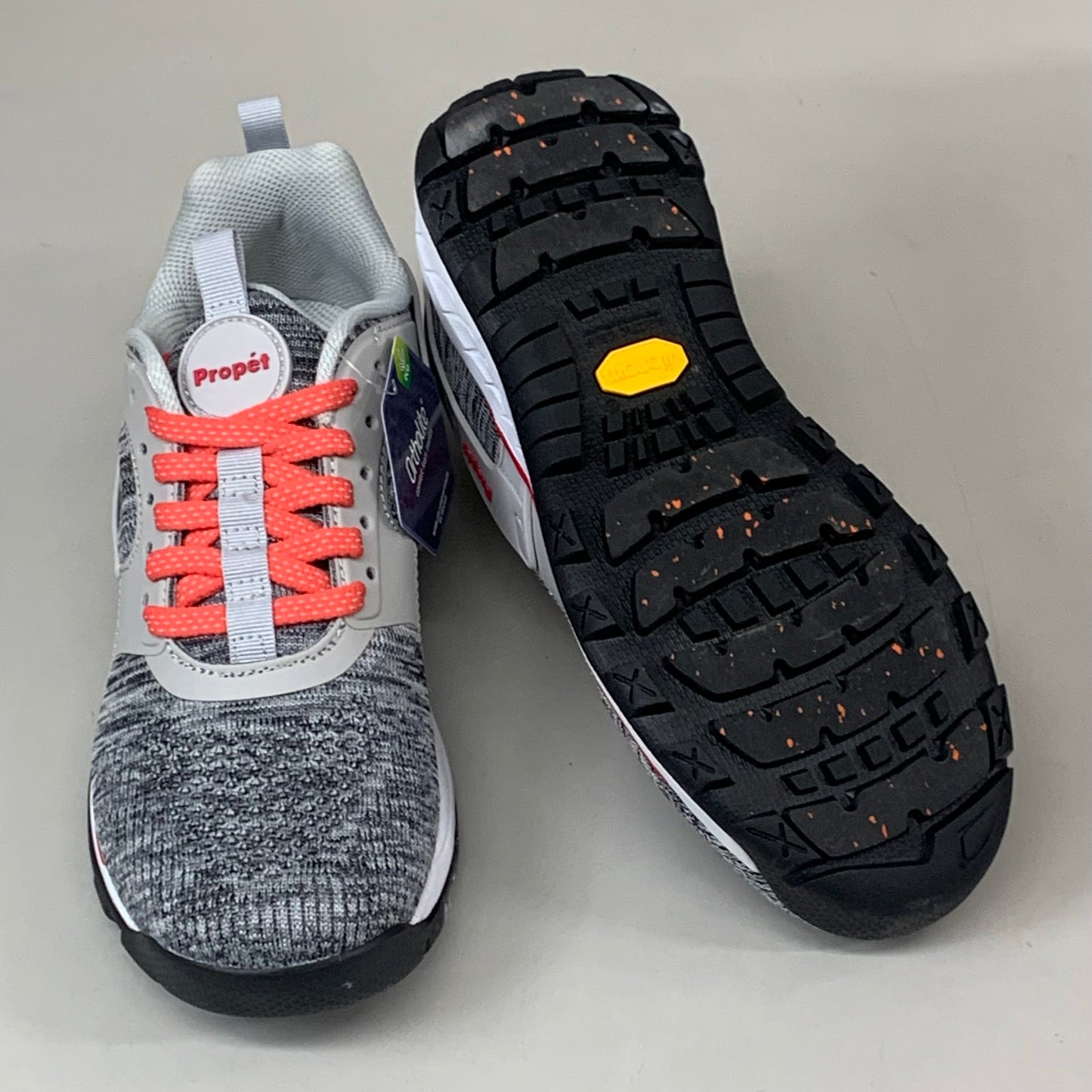 PROPET Visper Diabetic Hiking Sneaker Orthotic Women's SZ 7 Light Grey WOA022MLGRM-07