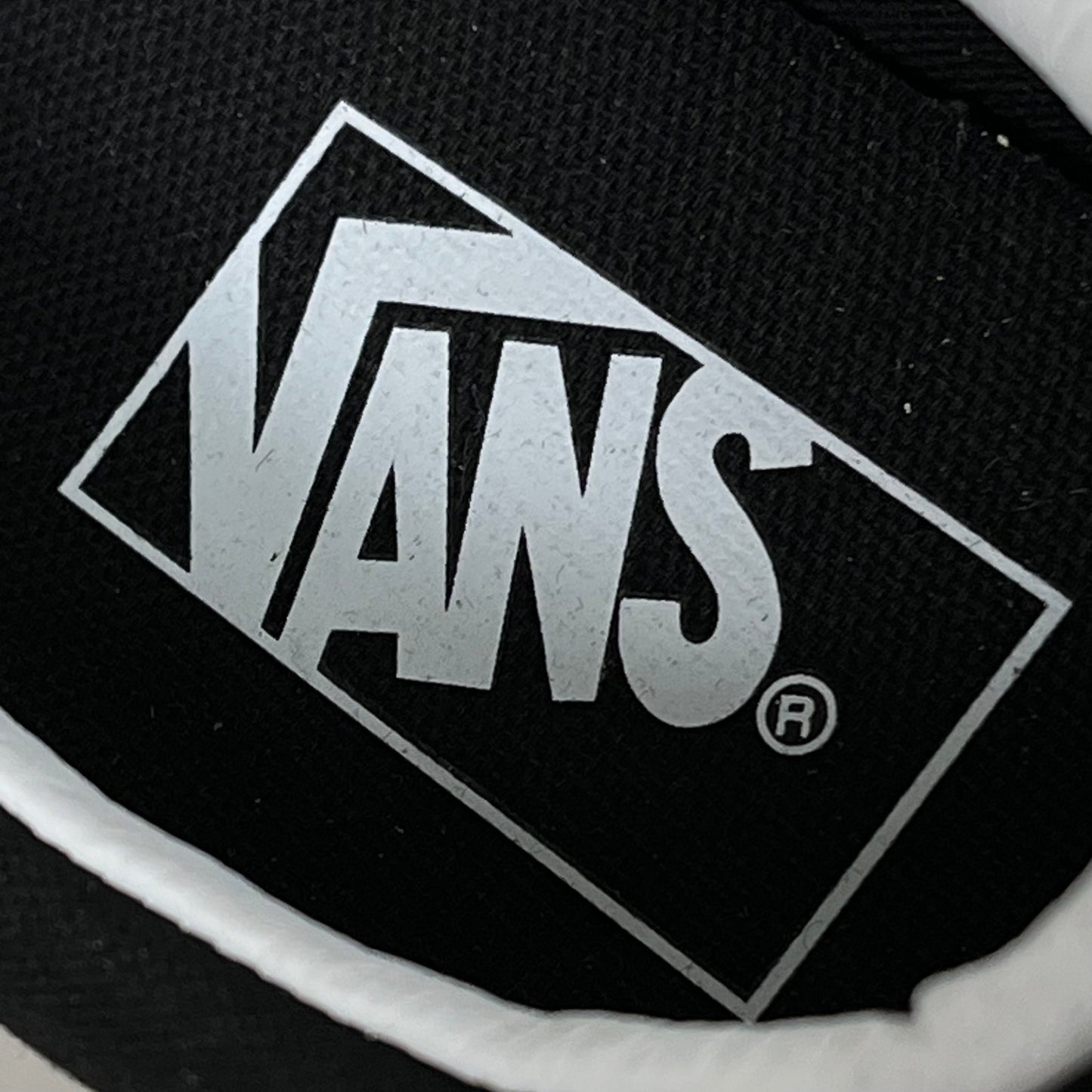 VANS Classic Slip-On Peace Sign Paisley Womens Sz 5.0 Mens Sz 3.5 Black & White