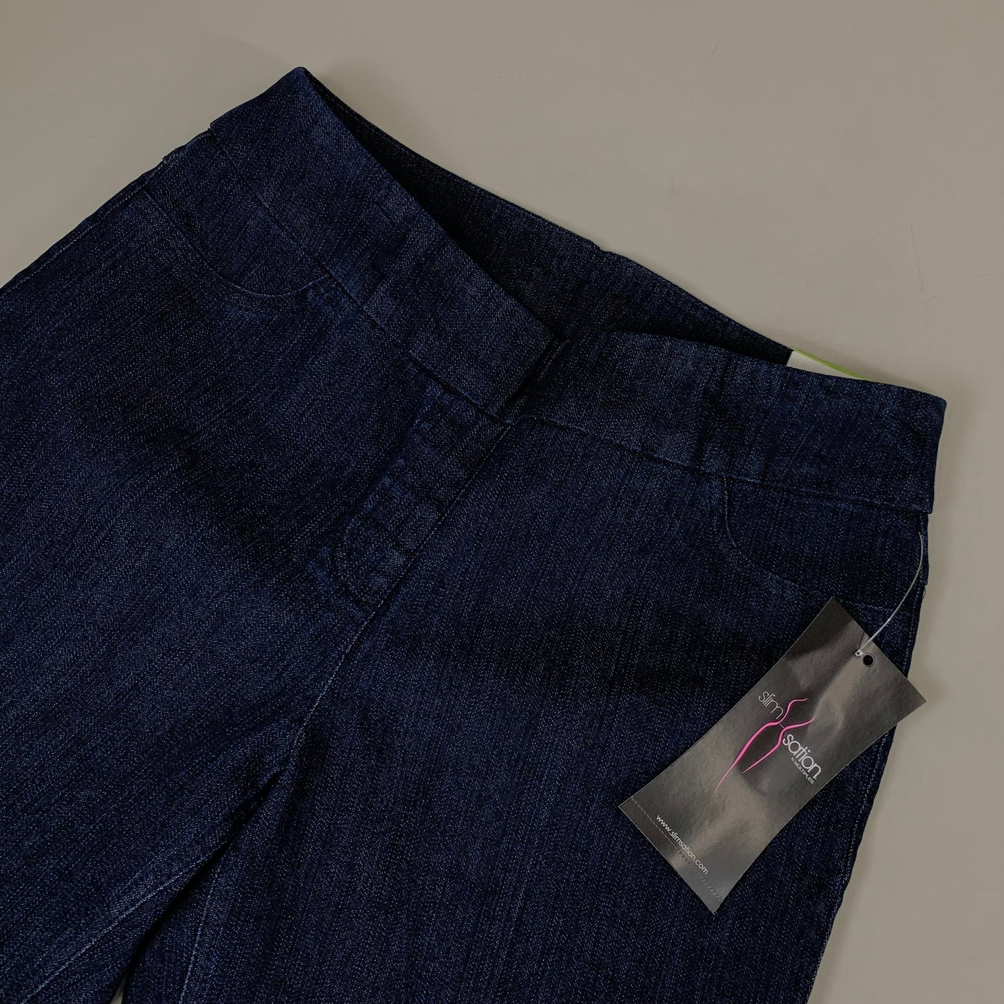 MULTIPLES Narrow Leg Pant Petite Women's Sz 4 Denim M2604P