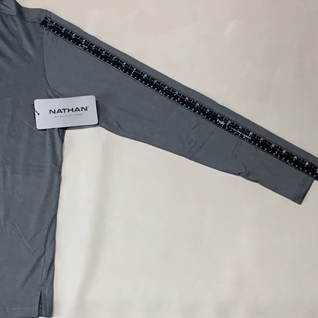 NATHAN 365 Hooded Long Sleeve Shirt Women's Sz L Dark Charcoal NS50080-80078-L (New)