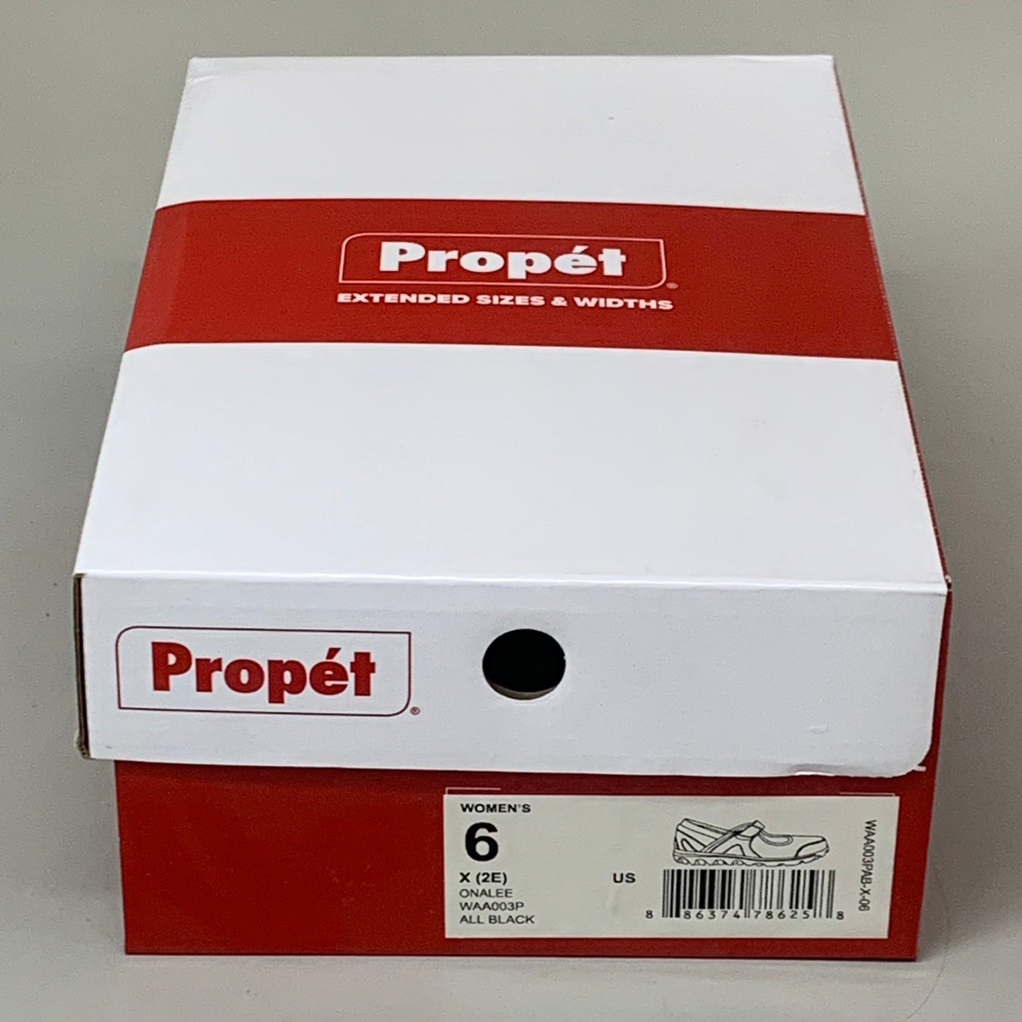 PROPET Onalee Mary Jane Double Orthotic Shoes X(2E) Women's SZ 6 Black WAA003PAB-X-06