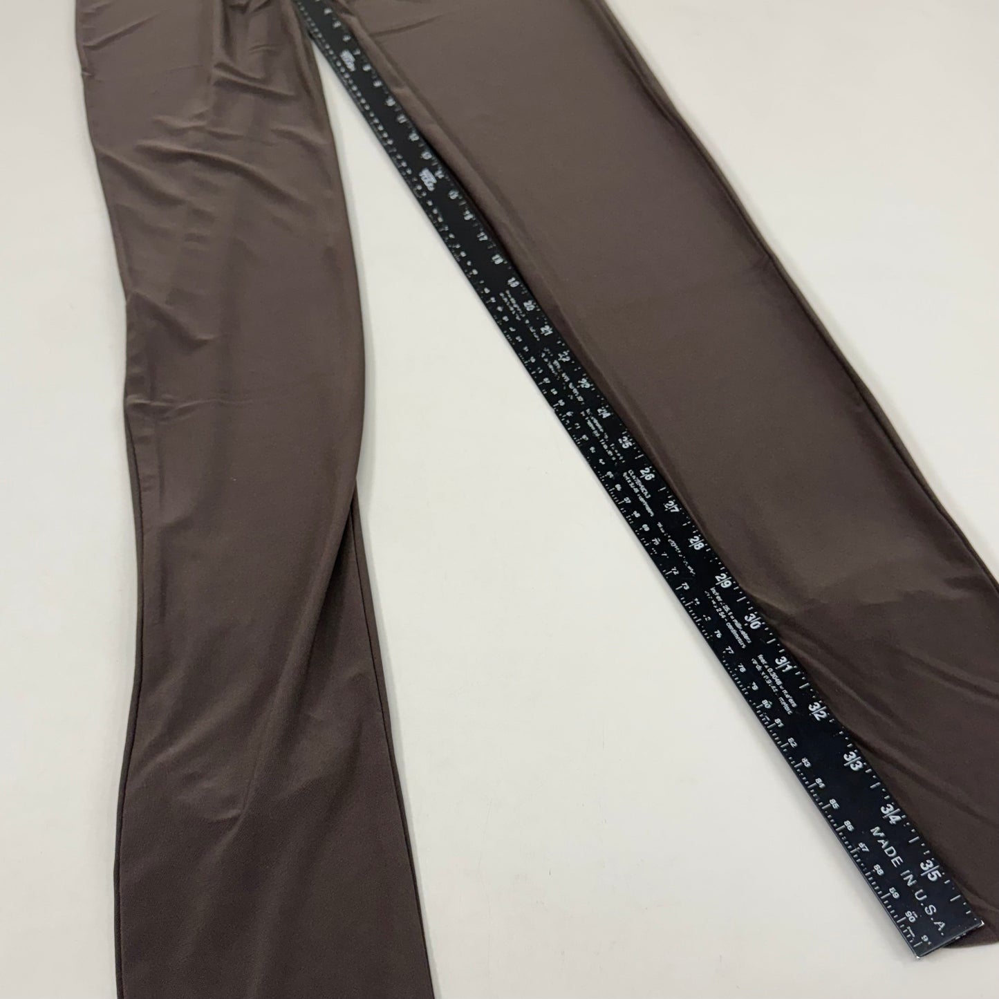 NORMA KAMALI One Shoulder Snake Mesh Catsuit Footsie Women's Sz L/40 Chocolate
