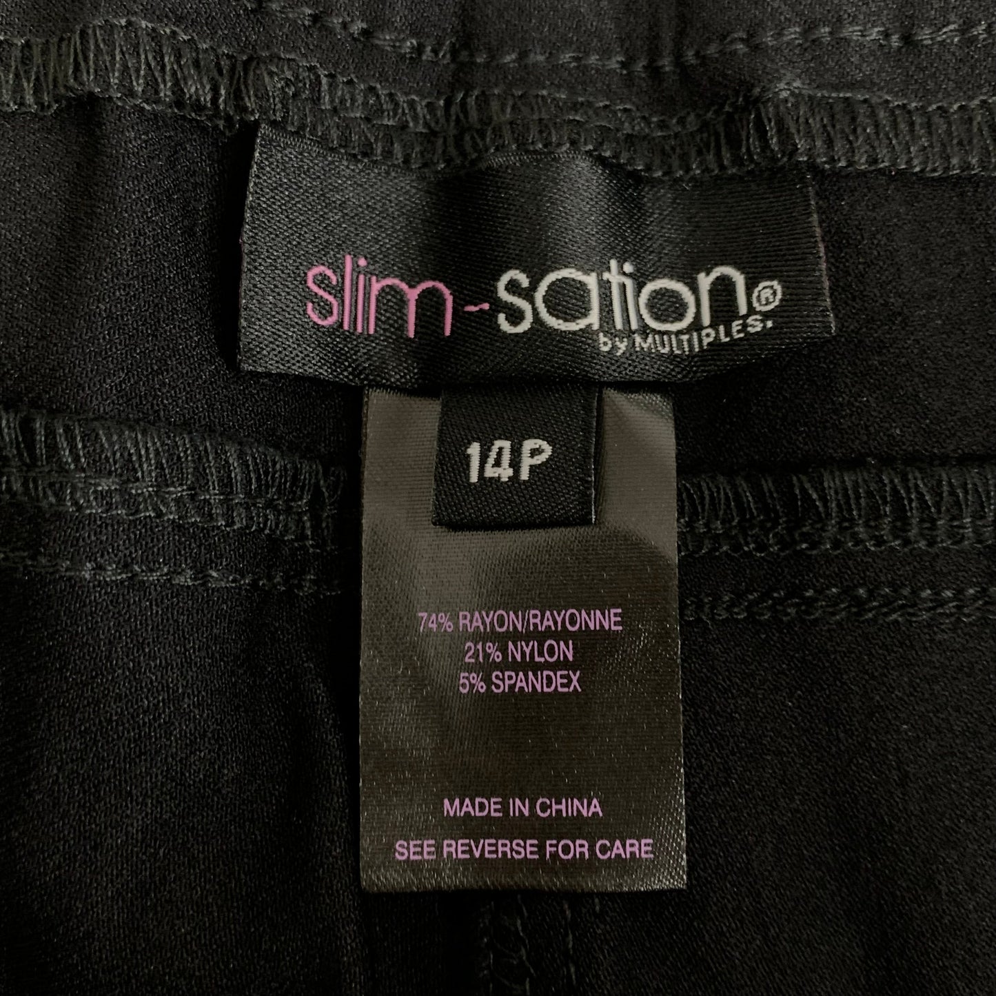 MULTIPLES Ankle Pants Petite Women's Sz 14P