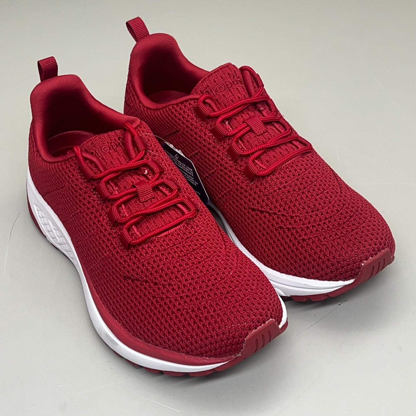 PROPET Tour Knit Double Insoles Ortholite Shoes Women Sz 8.5 W(D) Red WAA112M