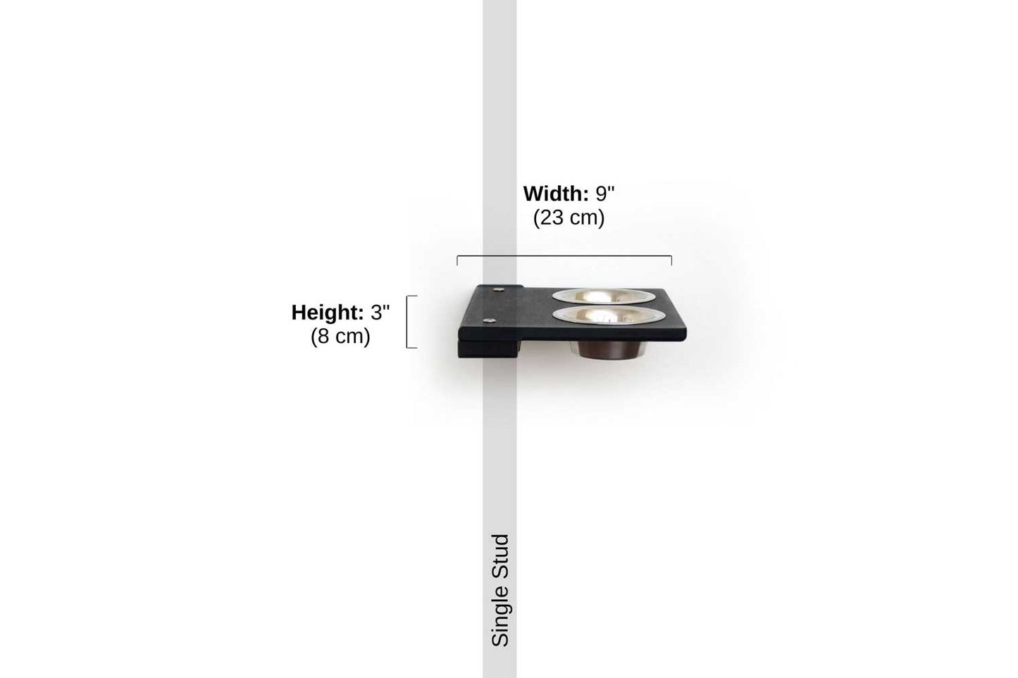 Wall Mounted Cat Feeding Shelf