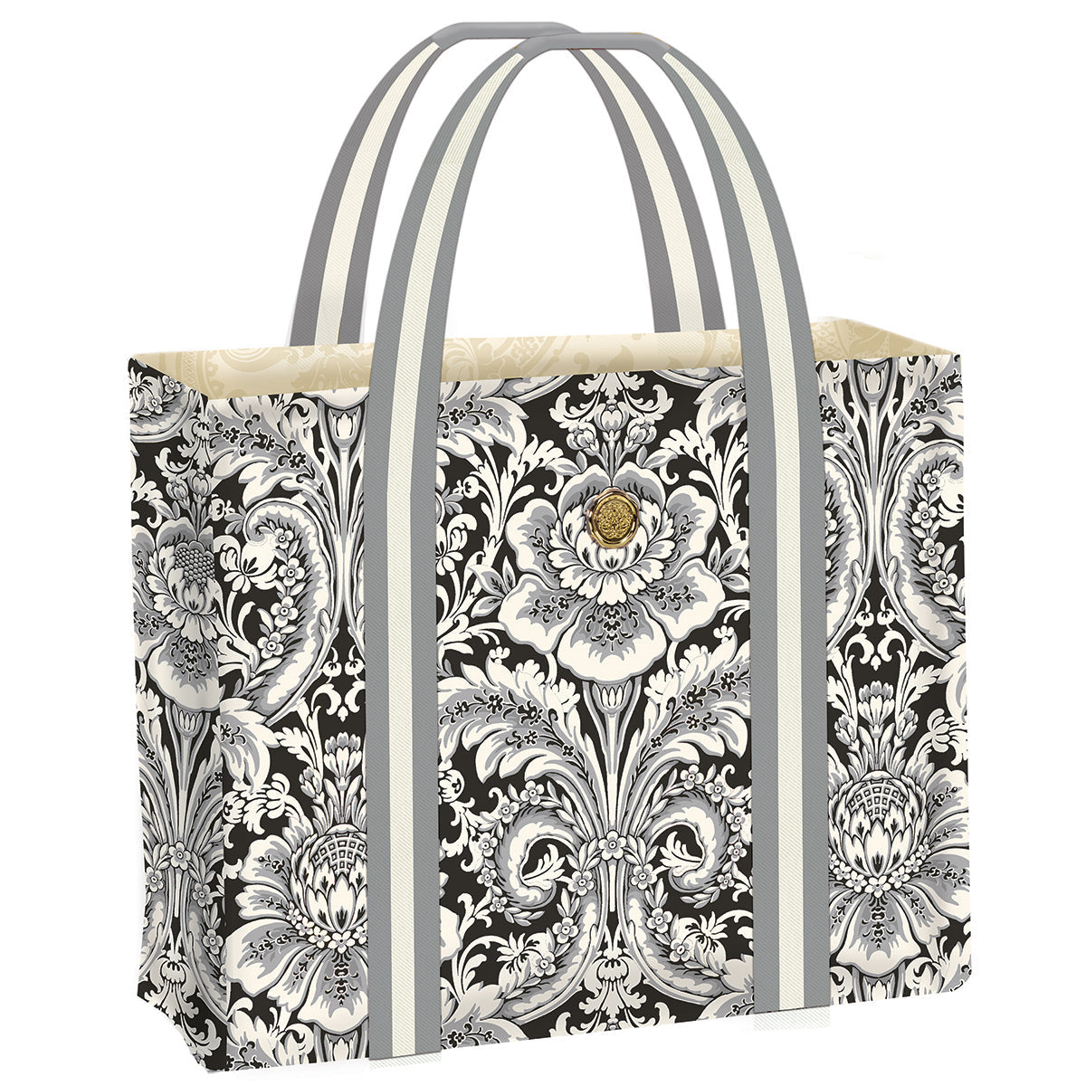 Damask Noire Tote Bag