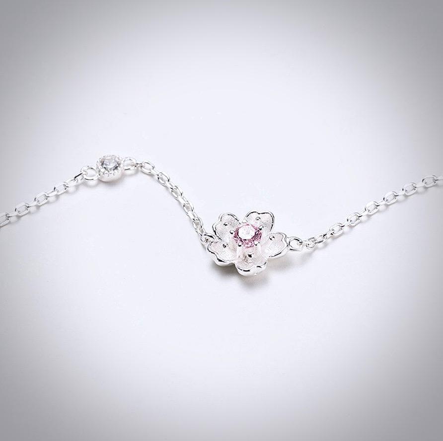 "Lilo" - Cherry Blossom Earrings and Bracelet Set, Flower Girl Gift