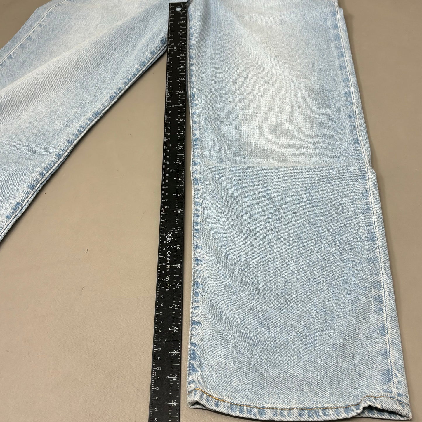 LEVIS Ribcage Straight Ankle Performance Jeans Women's Sz 26x27 Blue Light Wash