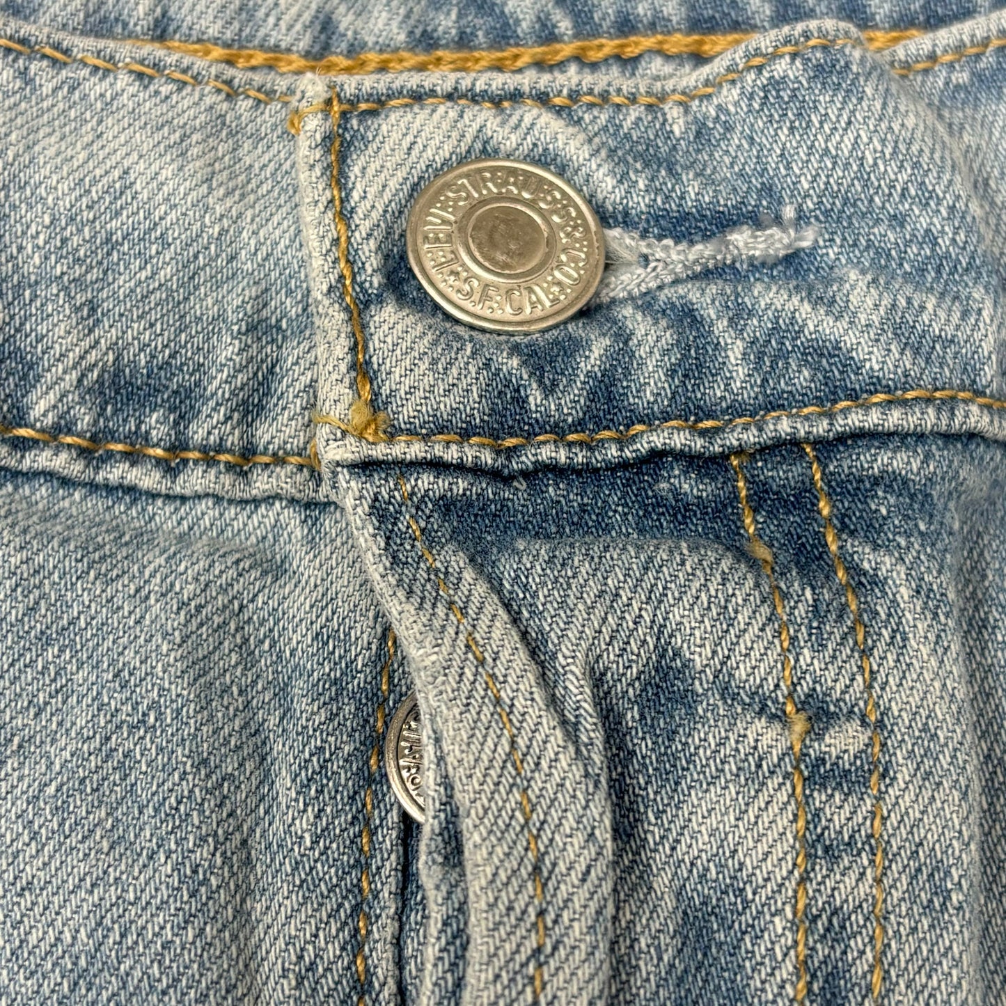 LEVIS Ribcage Straight Ankle Performance Jeans Women's Sz 26x27 Blue Light Wash