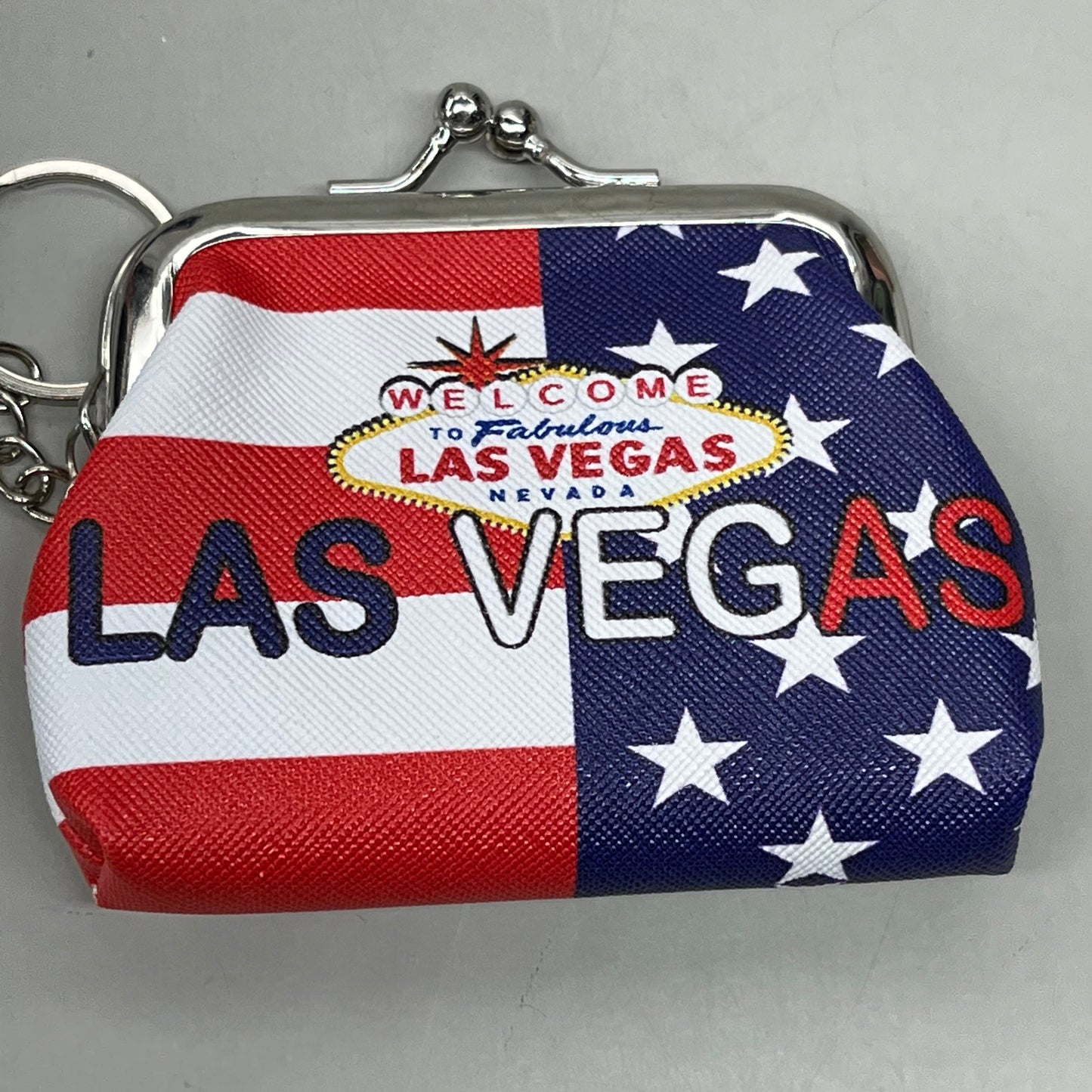 LAS VEGAS 3-PACK! Welcome to Fabulous Las Vegas Coin Purse Souvenirs 4" x 4" Flag