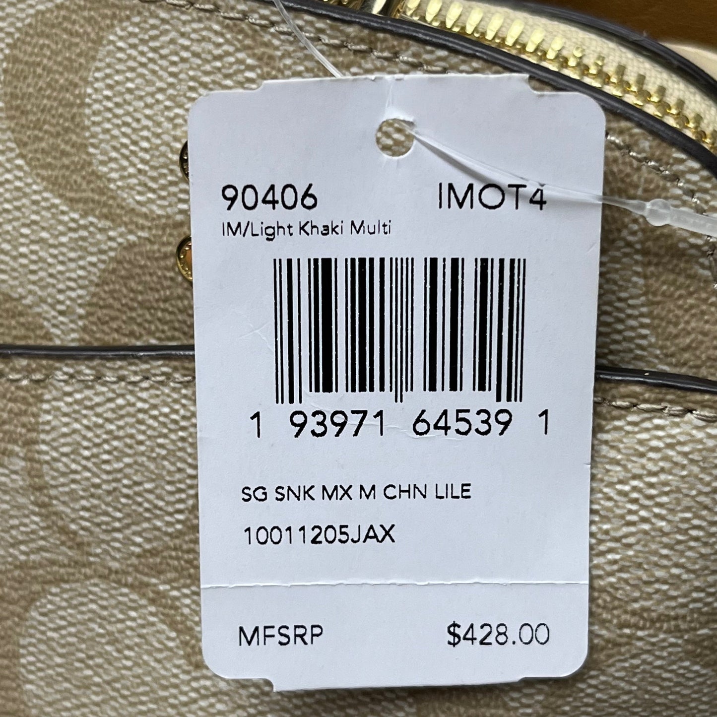 COACH Mini Lille Light Khaki Multi Carryall in Signature Canvas 90406 (New)