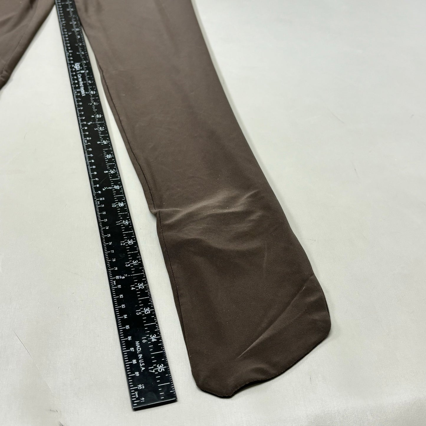 NORMA KAMALI Slim Fit Turtleneck Catsuit w/ Footsie Women's Sz L/40 Chocolate