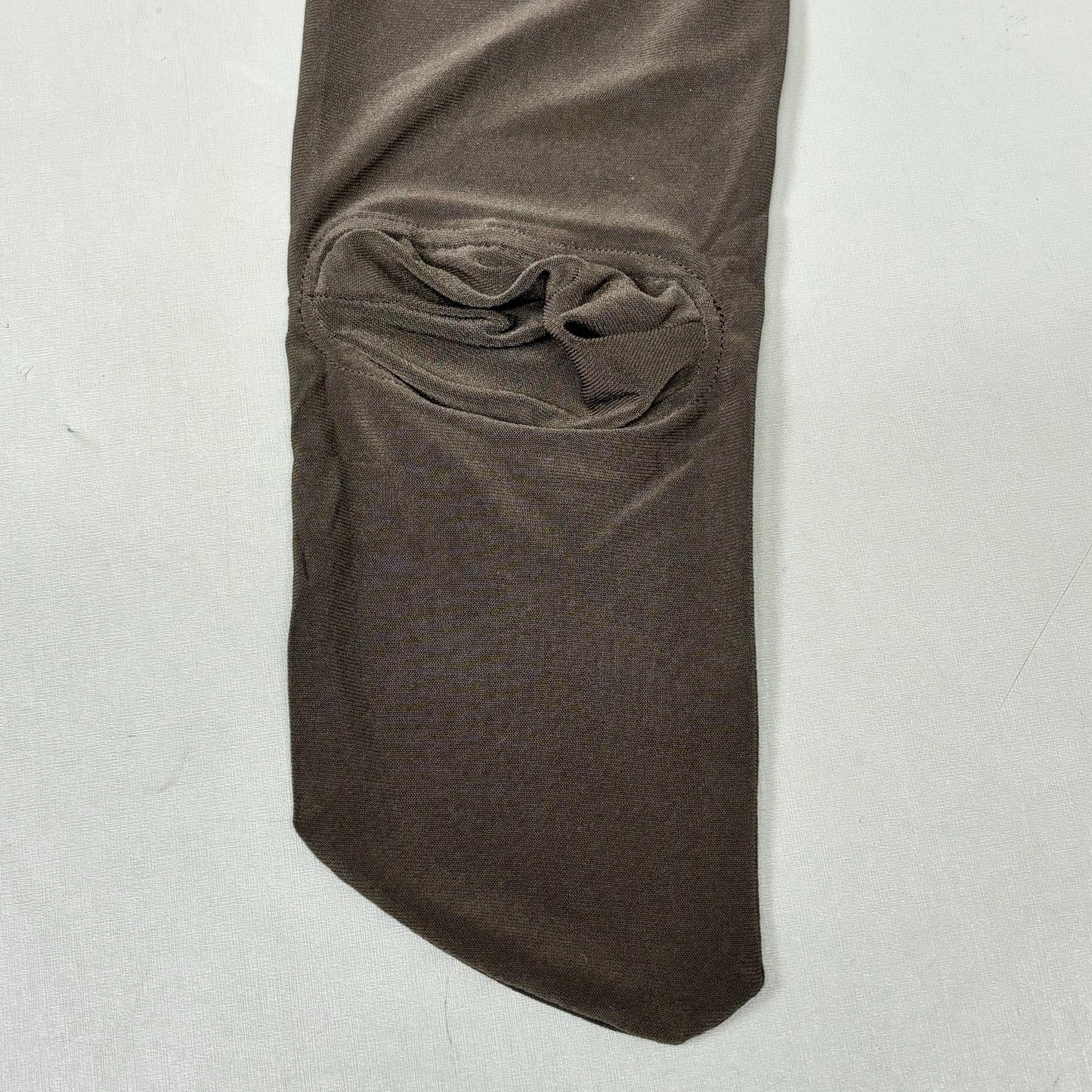 NORMA KAMALI Slim Fit Turtleneck Catsuit w/ Footsie Women's Sz M/38 Chocolate