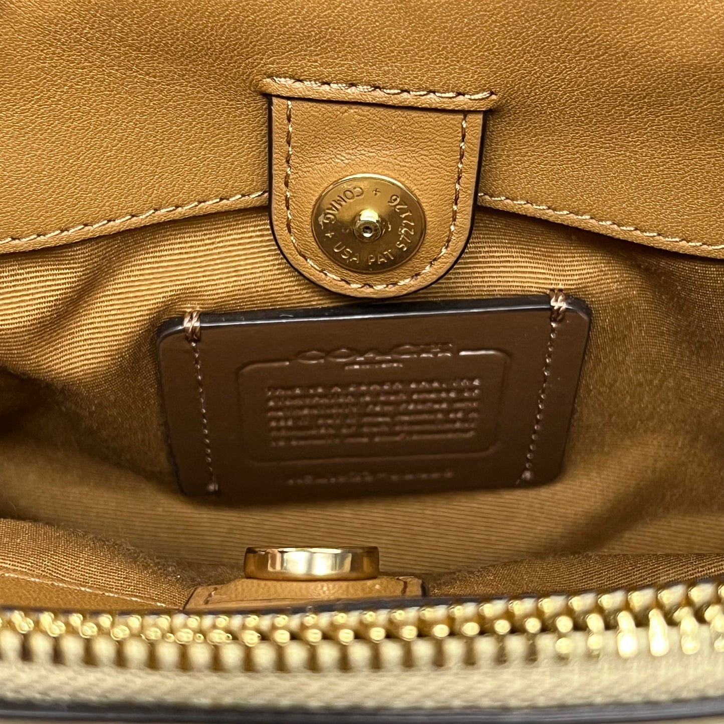 COACH Mini Lille Light Khaki Multi Carryall in Signature Canvas 90406 (New)