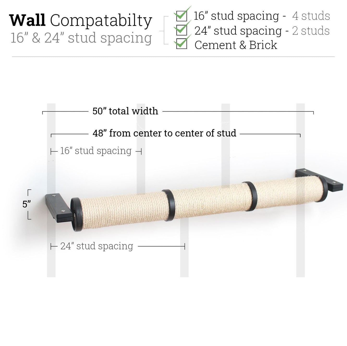 Horizontal Scratching Post for Cats