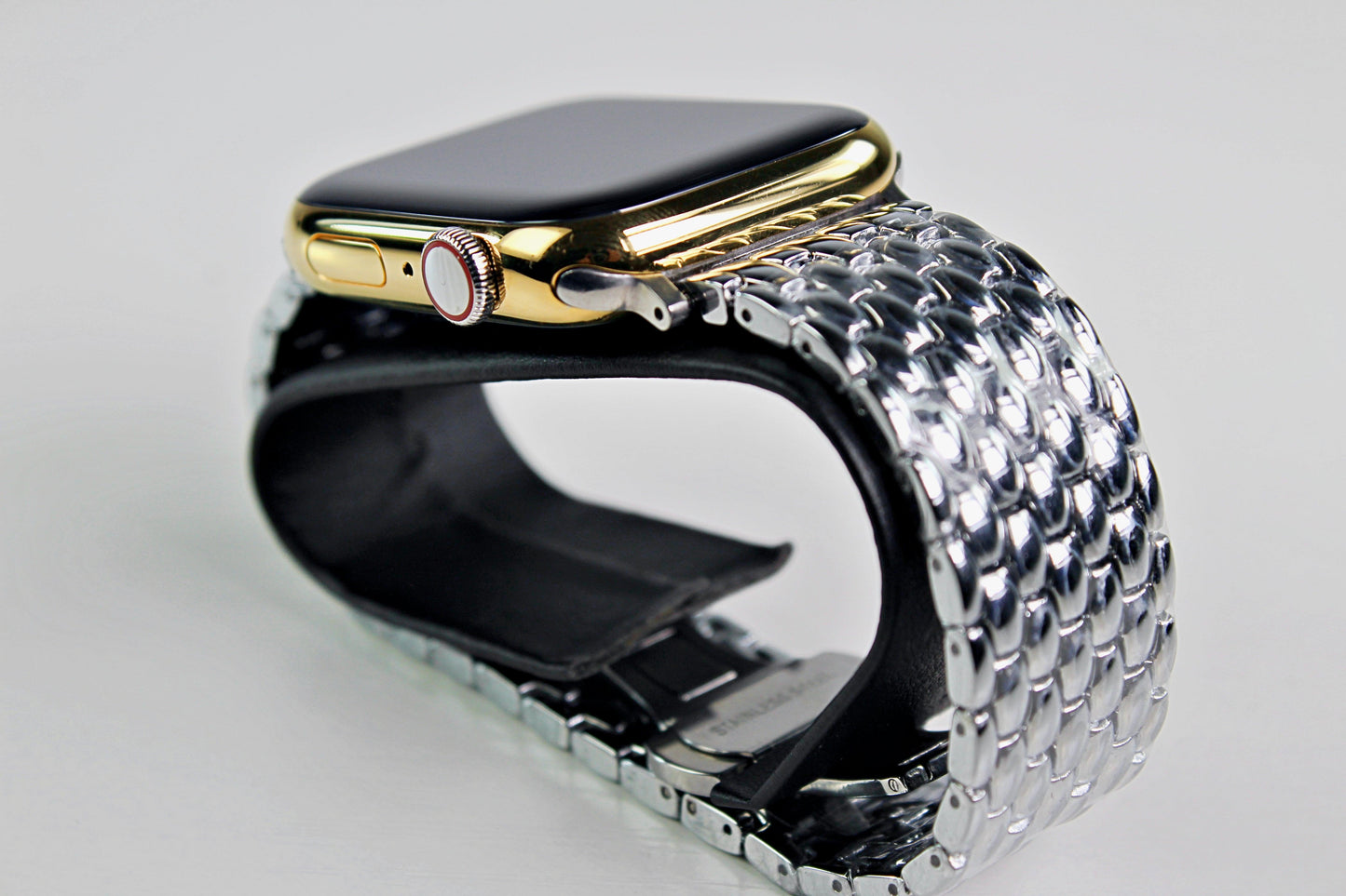 Apple Watch Series 8 (2022) GPS/Cellular A2774 - 45mm Stainless Steel - Custom 24K Gold Finish