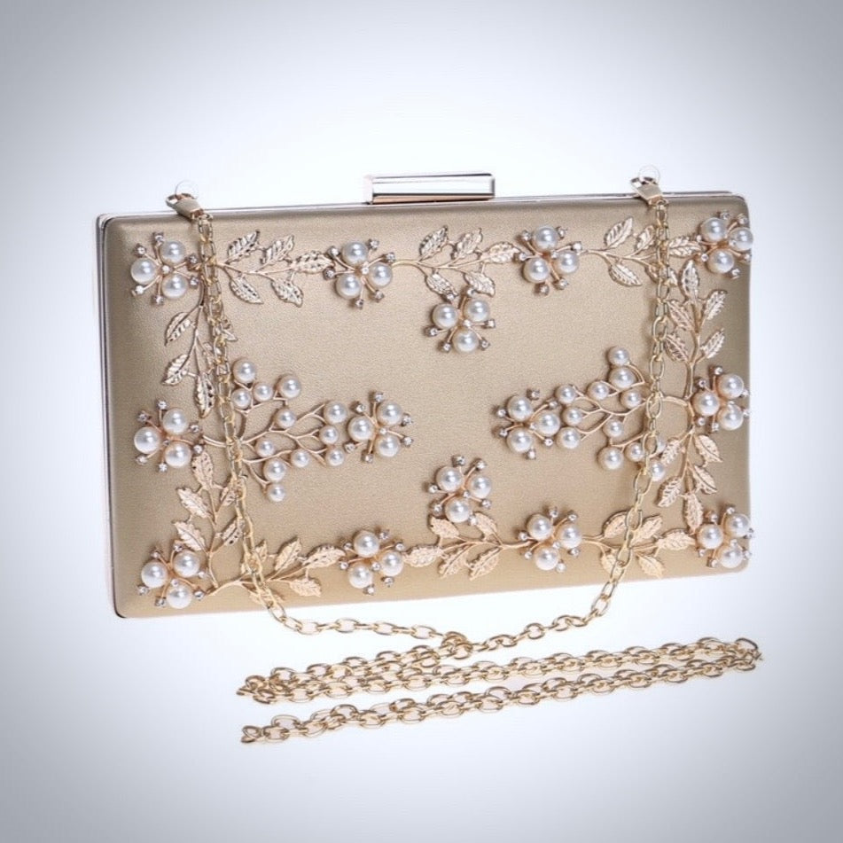 Angela - Gold Bridal Handbag Clutch