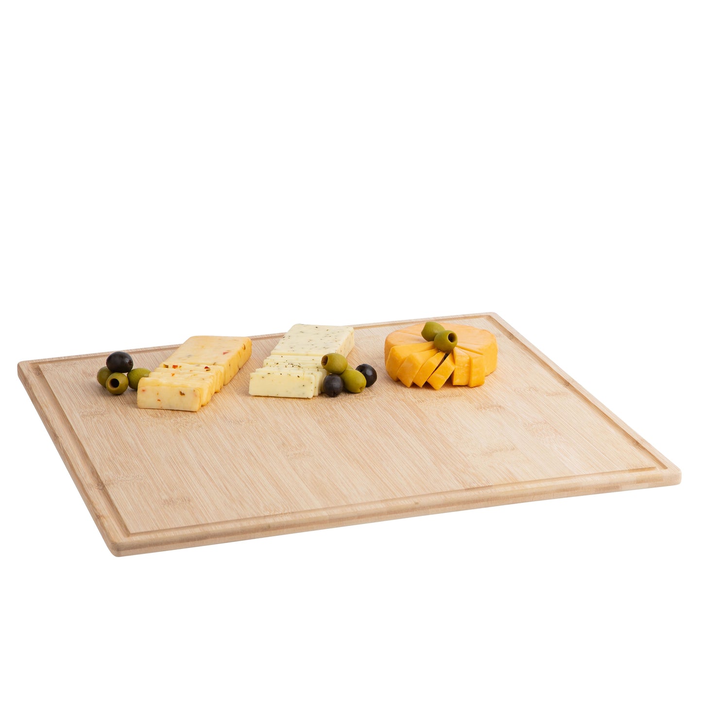Bamboo Cutting Board Tray Eco Friendly Kitchen Gadget Wooden Serving Trays for Meat, Vegetables, Cheese and Charcuterie Board 2 Pack of Bamboo Cutting Boards for Home and Kitchen Essentials