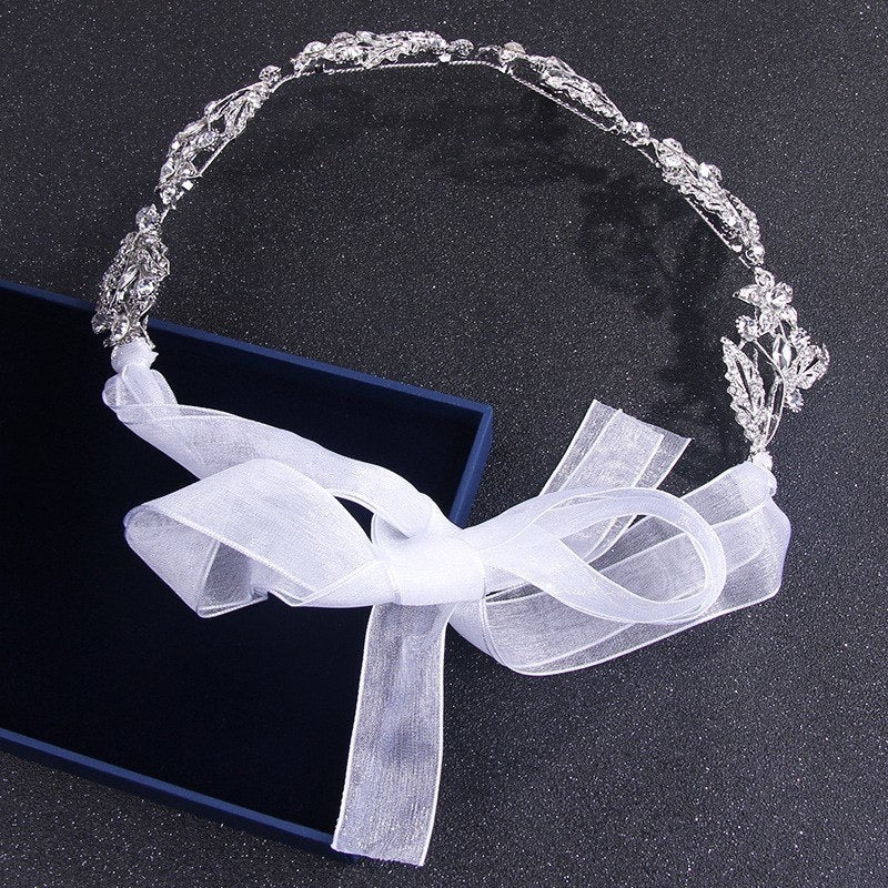 Lauren - Silver Crystal Bridal Headband