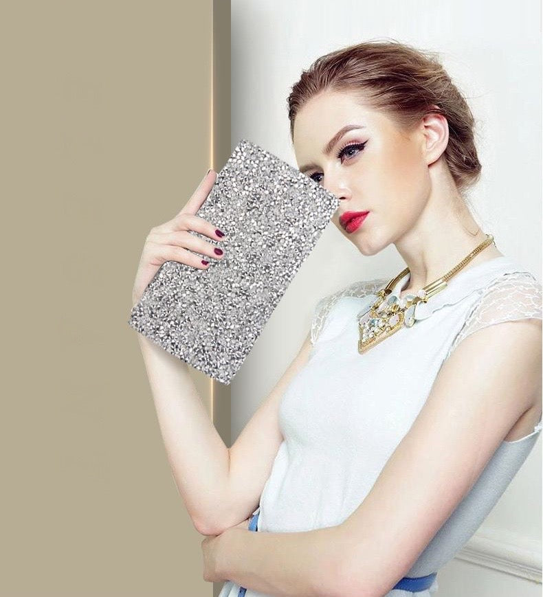 Charlee - Crystalized Bridal Handbag Clutch