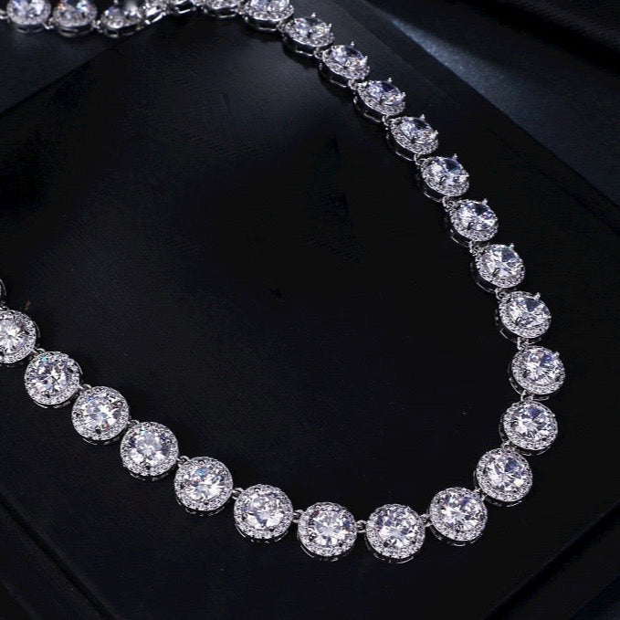 Whitney - Silver Cubic Zirconia Bridal Jewelry Set