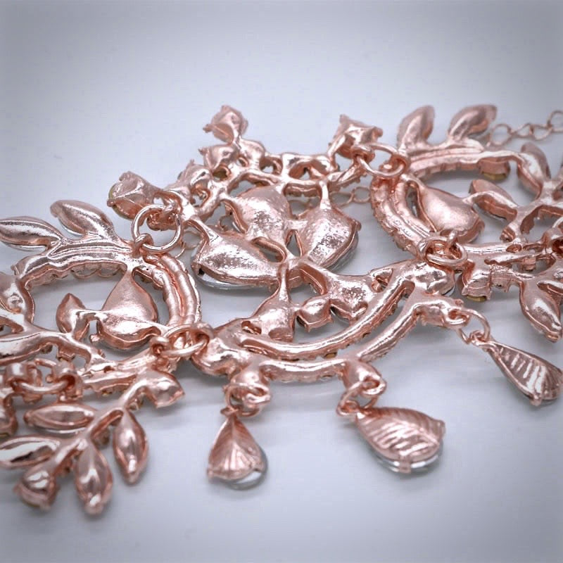 "Kiara" - Crystal Bridal Forehead Chain / Headdress - Available in Silver, Rose Gold and Yellow Gold