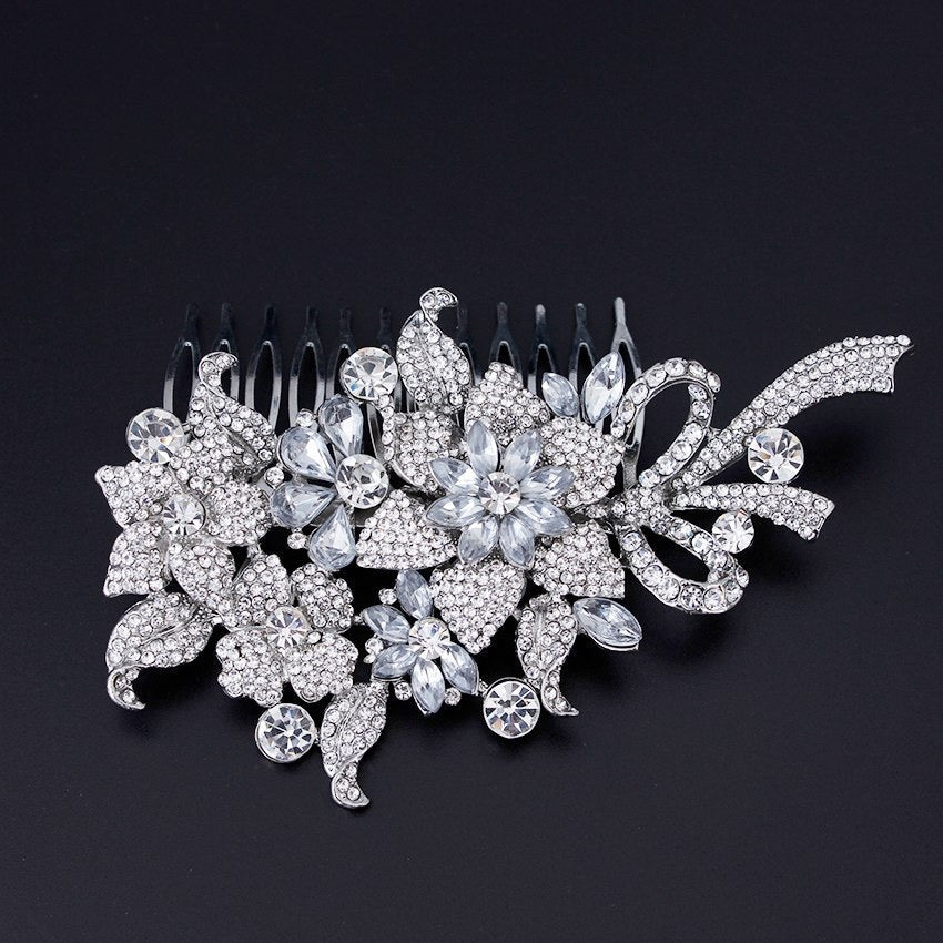 "Auna" - Crystal Bridal Hair Comb