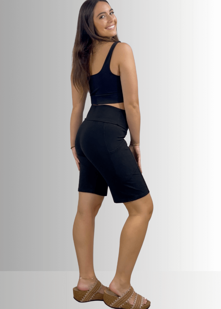 Perfect Fit Hybrid Cotton Shorts Dark Denim