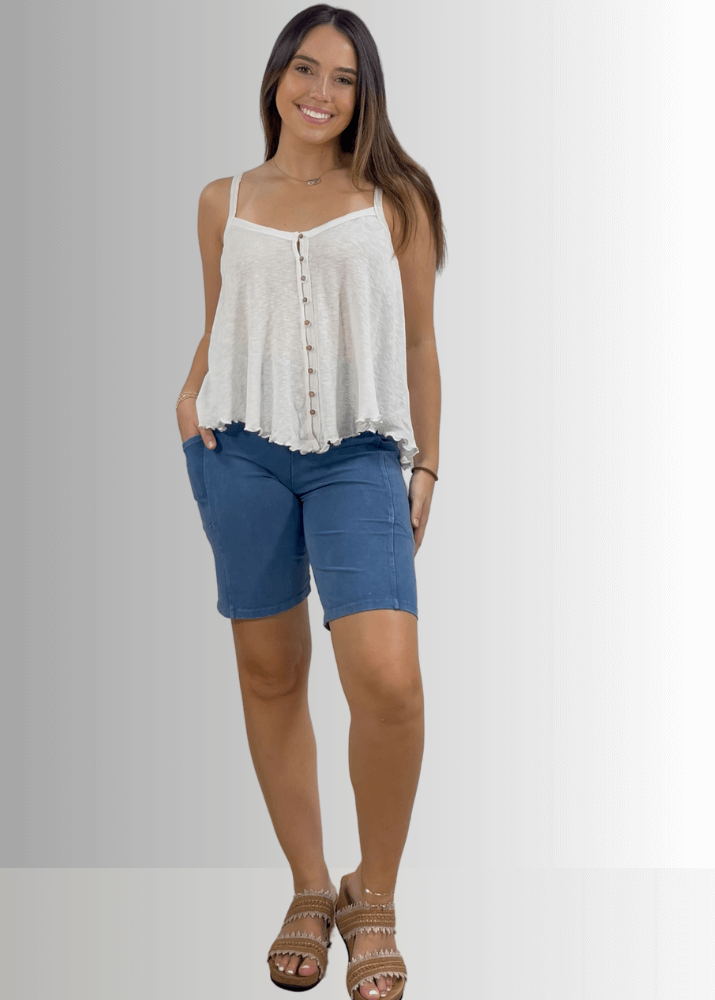 Perfect Fit Hybrid Cotton Shorts White