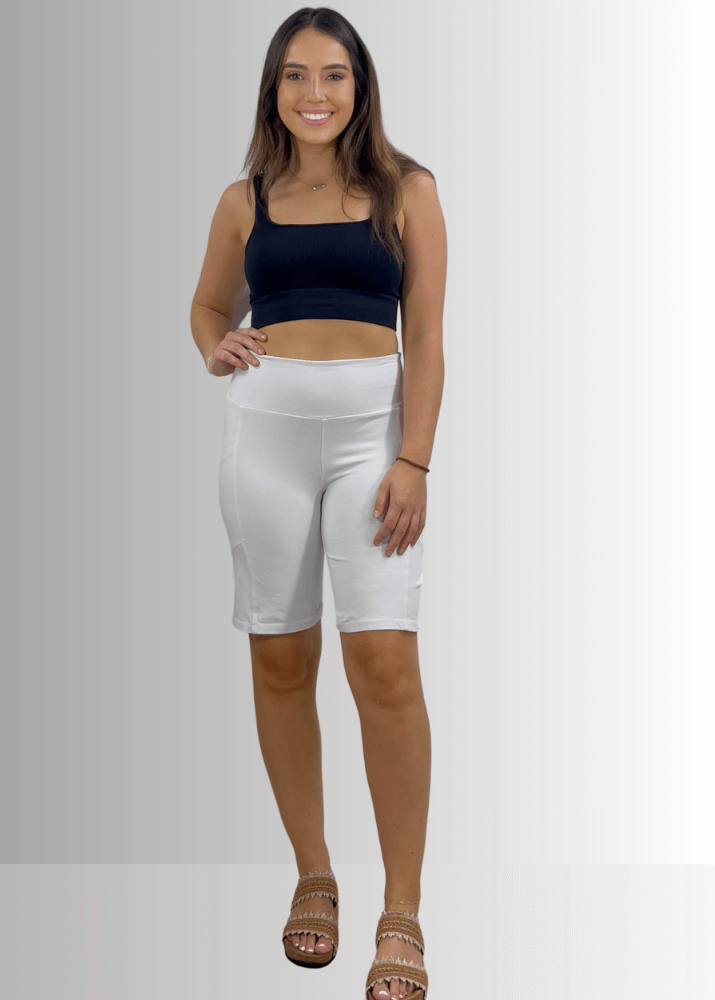 Perfect Fit Hybrid Cotton Shorts White