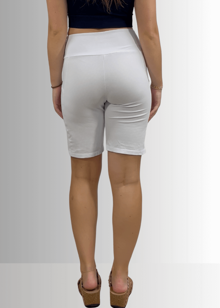 Perfect Fit Hybrid Cotton Shorts White