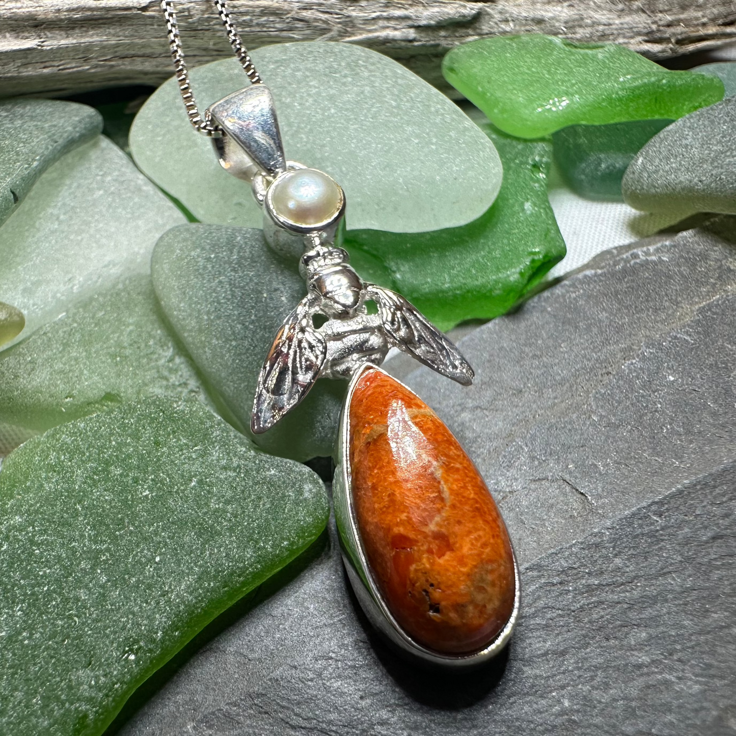 Summer Garden Bee Necklace