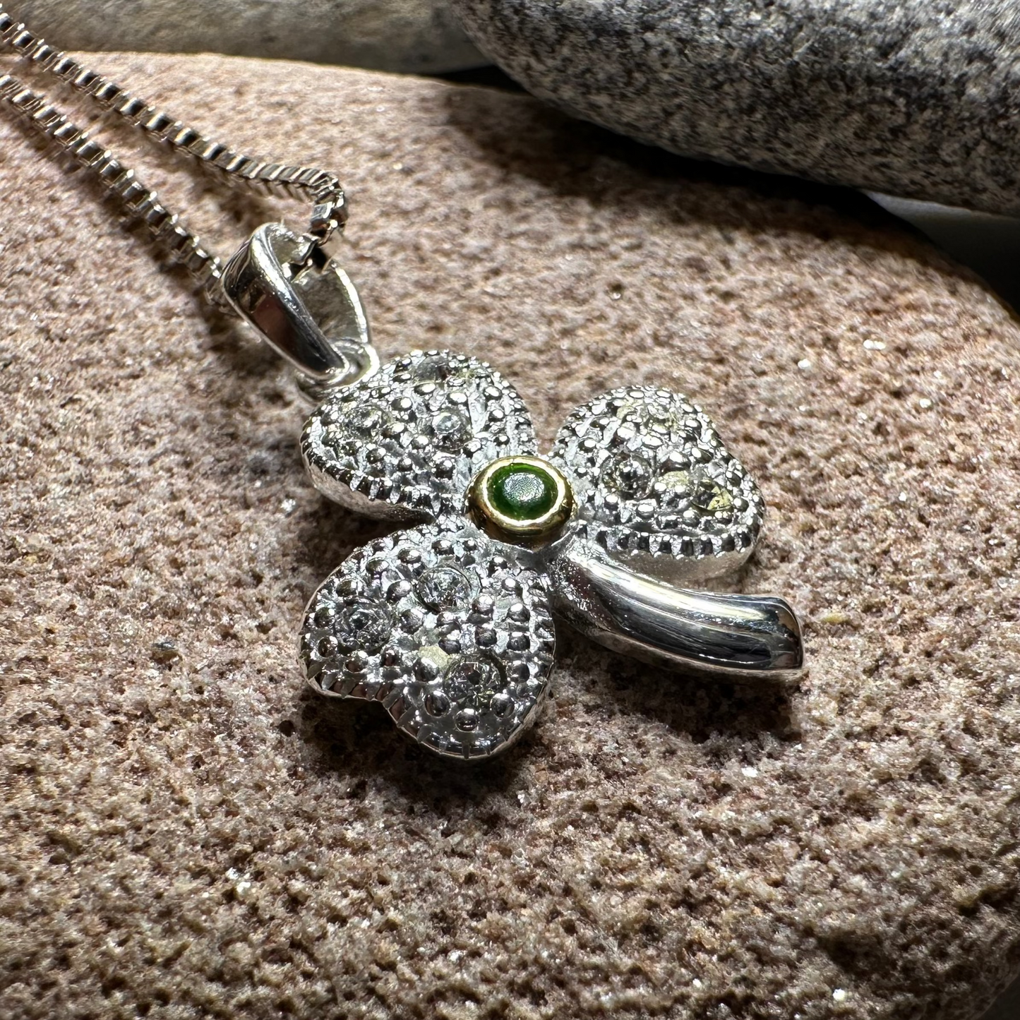 Shimmering Shamrock Necklace
