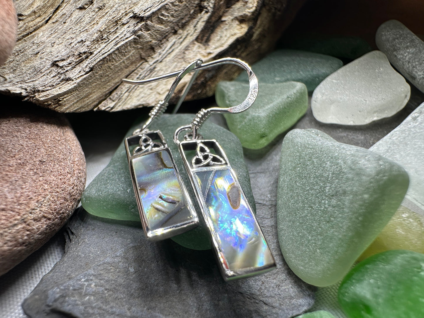 Celtic Trinity Knot Drop Earrings