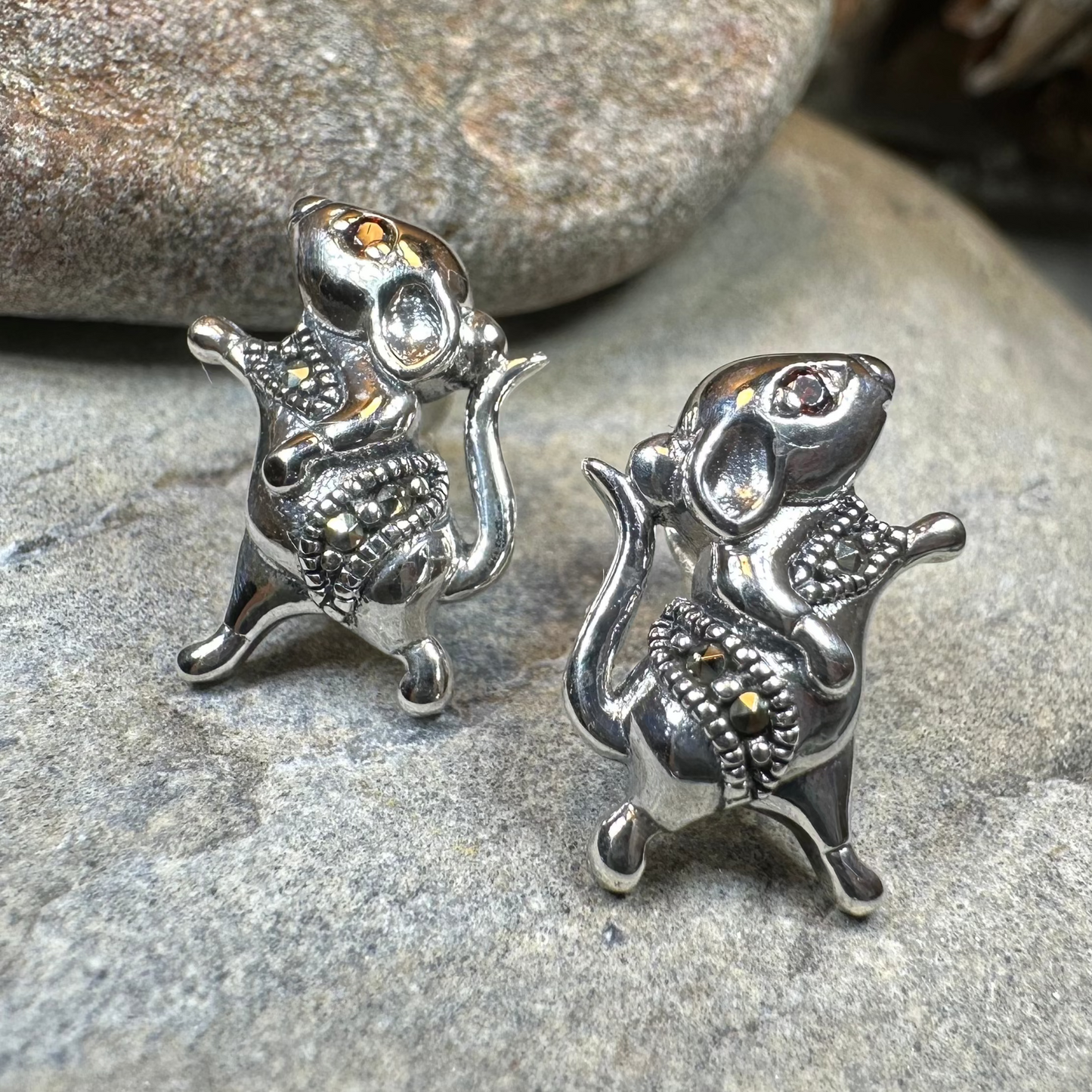 Luch Mouse Post Earrings