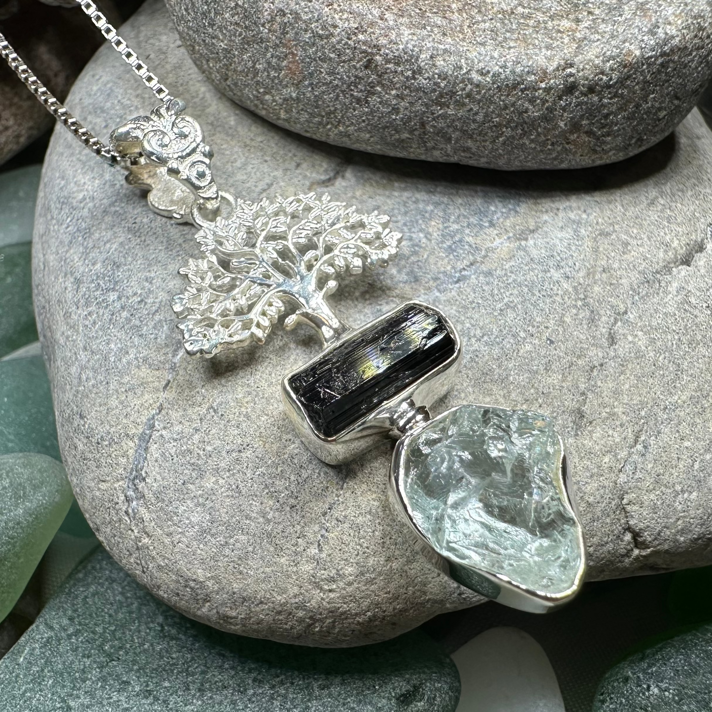 Tree of Life Gemstone Necklace
