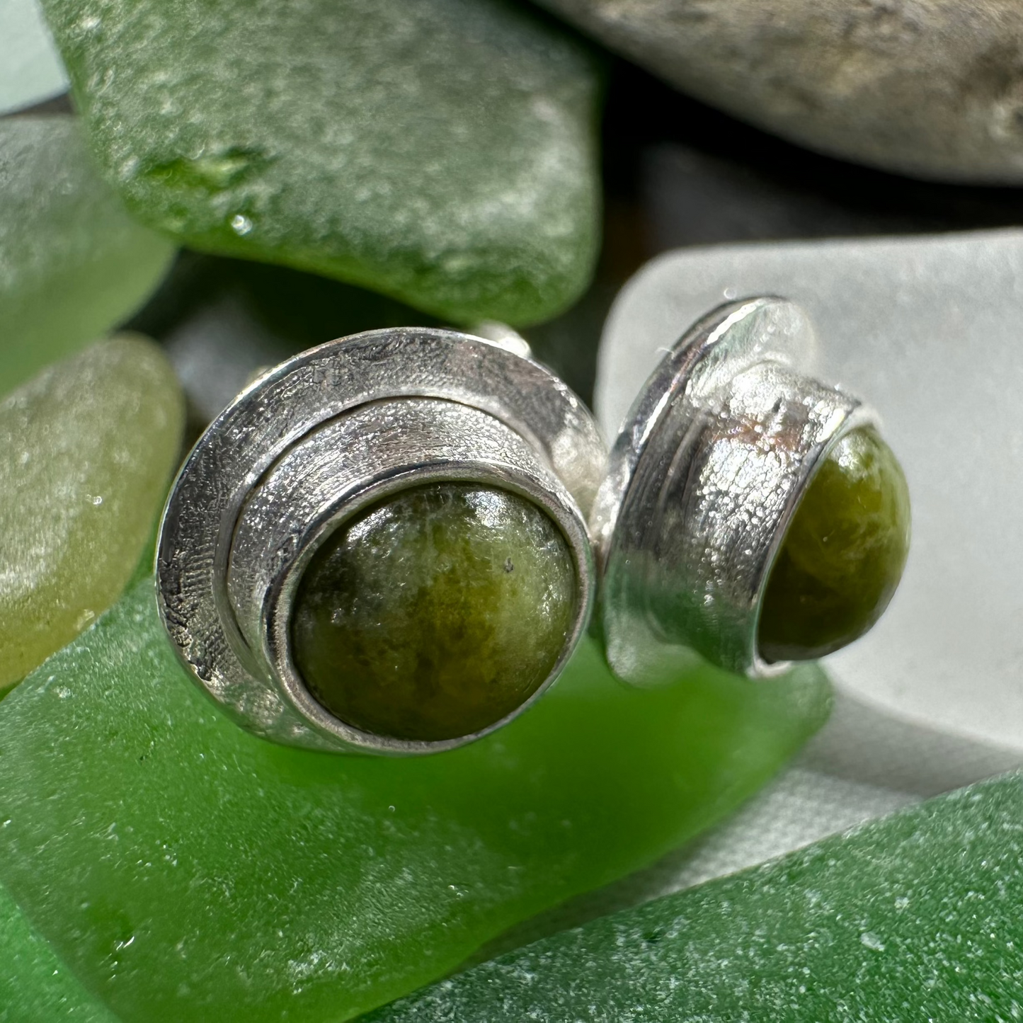 Connemara Marble Irish Coast Post Earrings
