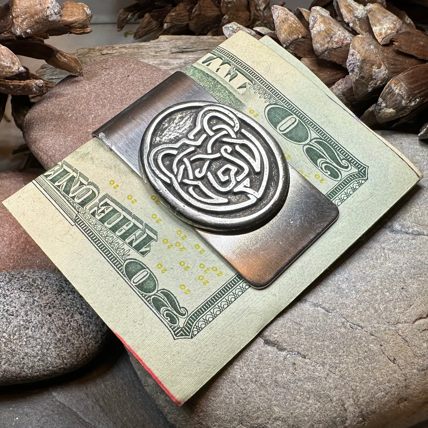 Celtic Bear Money Clip