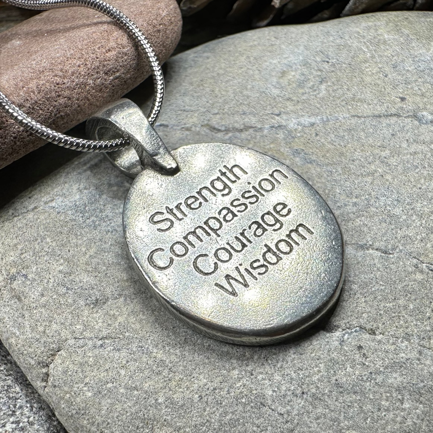 Celtic Bear Pewter Necklace