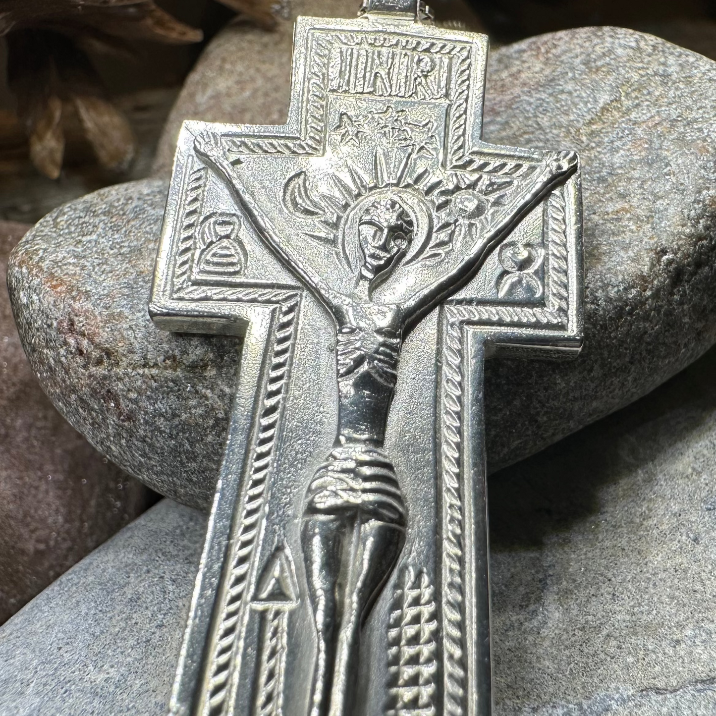 Artisan Irish Penal Crucifix Cross Necklace